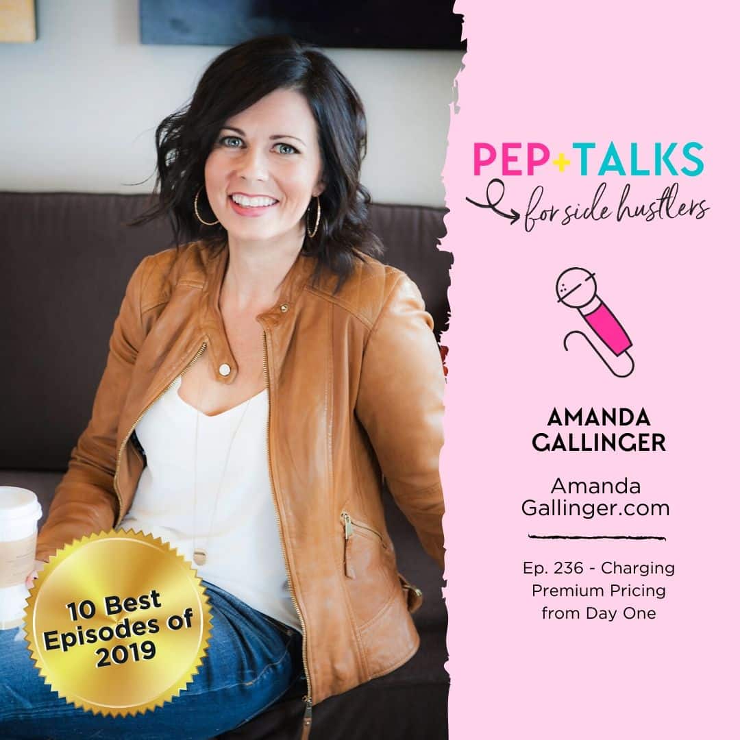How to charge premium pricing from day 1 with Amanda Gallinger of Creative Business Collective