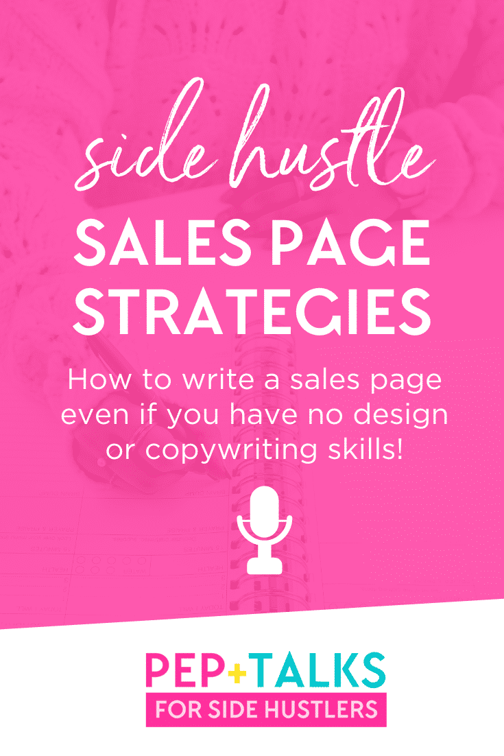 how to write a sales page